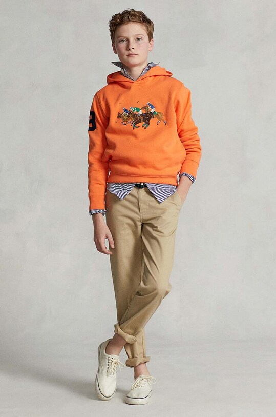 Детские брюки Polo Ralph Lauren с эластаном бежевый 323855394002