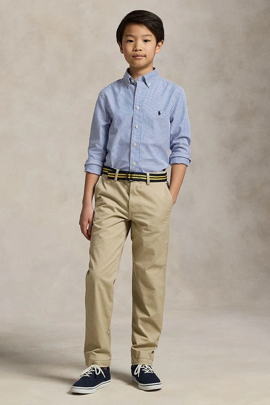 Dětské kalhoty Polo Ralph Lauren 323855394002 béžová