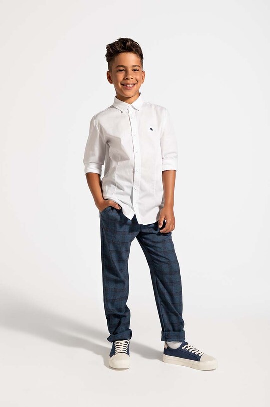 Detské nohavice Coccodrillo s elastanom tmavomodrá WC4119101BSB