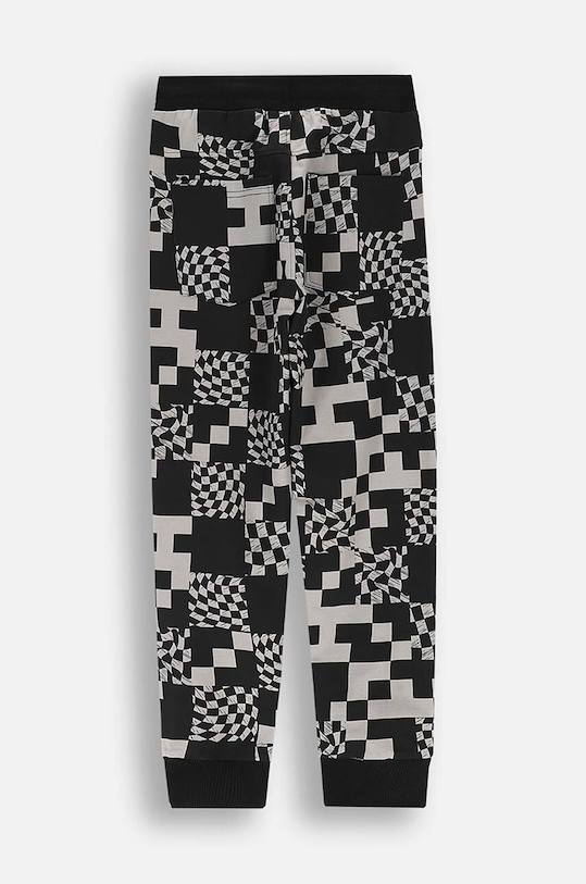 Coccodrillo spodnie dresowe bawełniane dziecięce ZC4120102ABJ czarny AW24