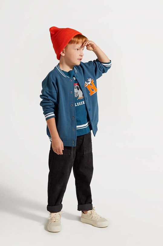 Coccodrillo spodnie dresowe dziecięce bawełna szary ZC4119101ABK