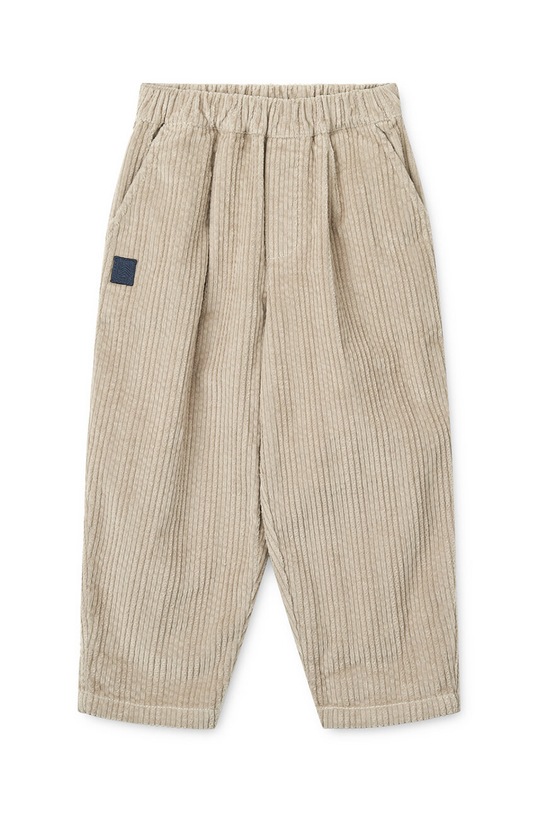 Otroške bombažne hlače Liewood Borris Corduroy Pants LW19153 bež AW24