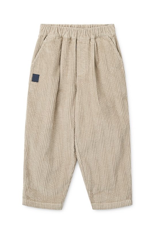 Otroške bombažne hlače Liewood Borris Corduroy Pants LW19153 bež AW24