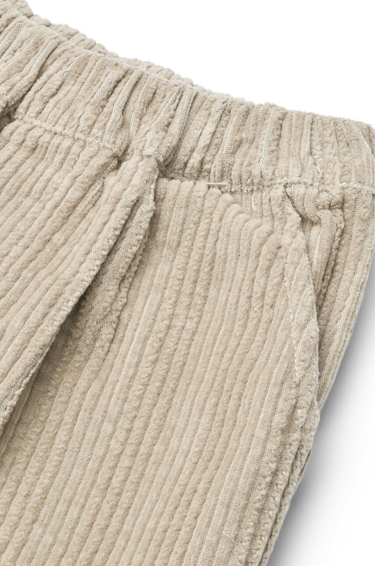 Otroške bombažne hlače Liewood Borris Corduroy Pants bež LW19153