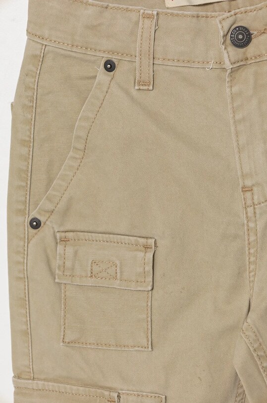 Хлопчик Дитячі штани Levi's REGULAR TAPER CARGO 9EL222 бежевий