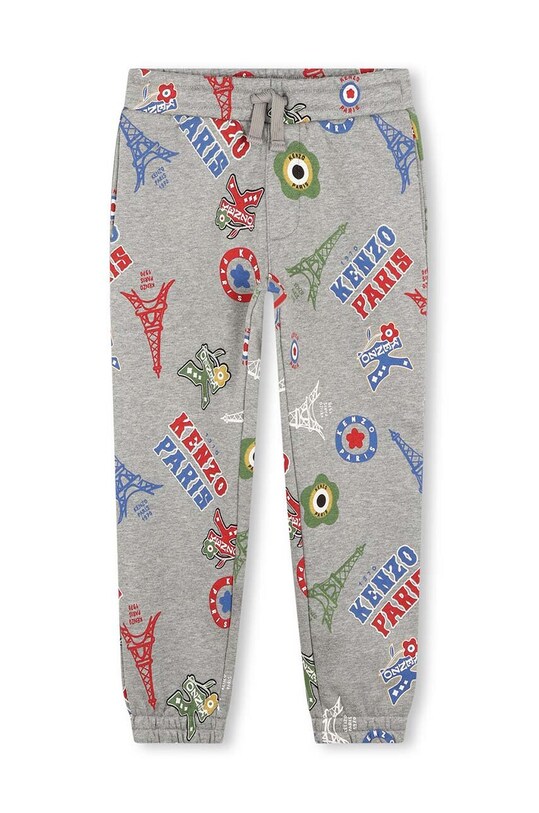 Дитячі бавовняні штани Kenzo Kids K60798. сірий AW24