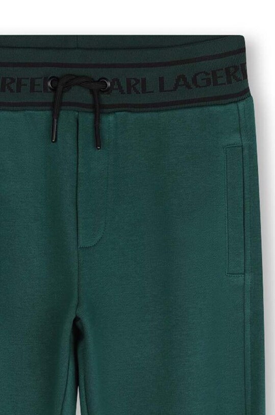 Karl Lagerfeld pantaloni de trening pentru copii verde Z30262.126.150