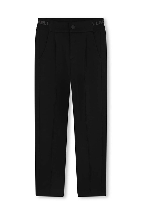 Дитячі штани Karl Lagerfeld трикотаж чорний Z30264.162.174