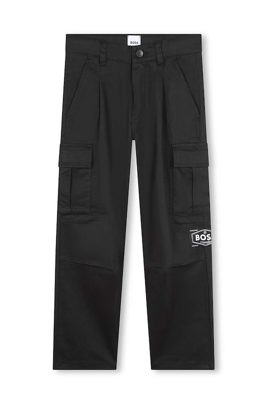 Дитячі штани BOSS J51141.126.150 чорний AW24