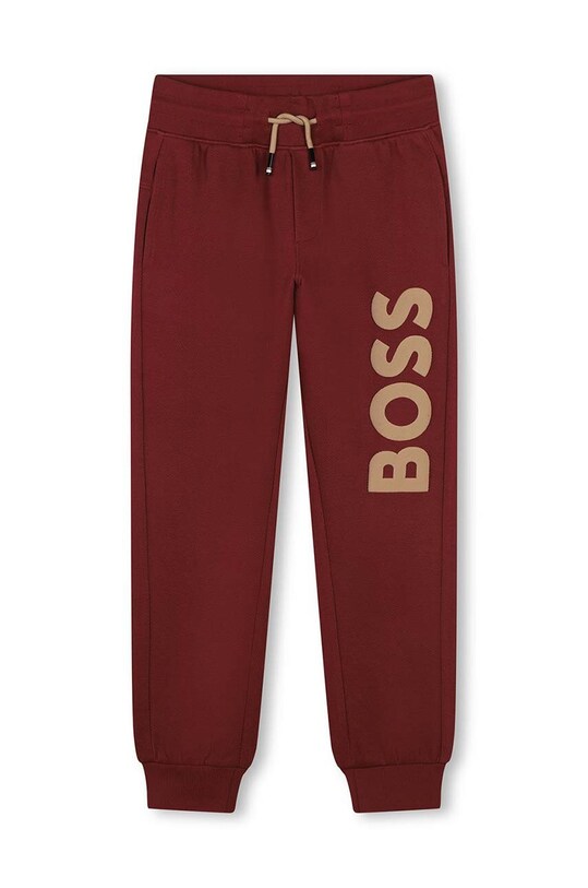 Детские спортивные штаны BOSS J51160.162.174 бордо AW24