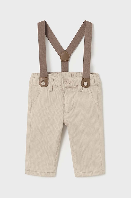 Kojenecké kalhoty Mayoral Newborn látka béžová 2521.1J.Newborn.9BYH