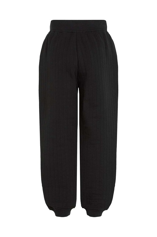 Chłopiec Calvin Klein Jeans spodnie dresowe dziecięce VERTICAL QUILTED IB0IB02192.9BYH czarny