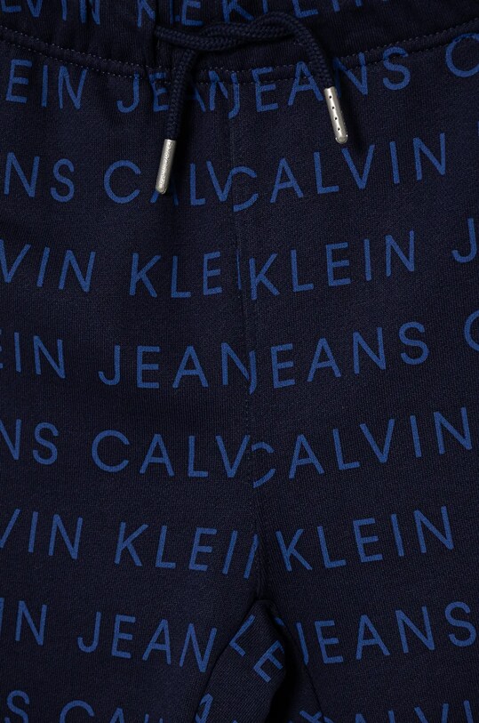 Детские хлопковые штаны Calvin Klein Jeans AOP JOGGER тёмно-синий IB0IB02323.128.176.9BYH