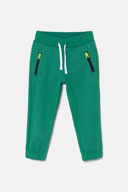 United Colors of Benetton pantaloni de trening pentru copii tricotaj verde 330SGF03Z.P.Seasonal