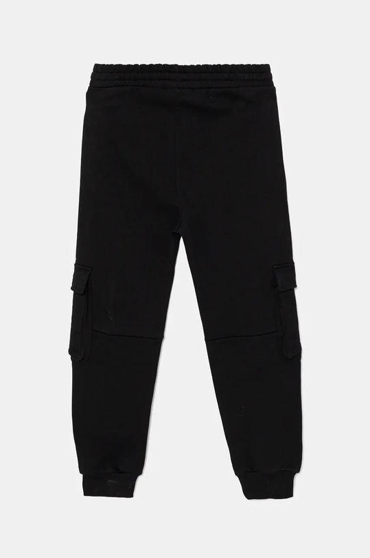 Дитячі бавовняні штани United Colors of Benetton 3FWYCF05C.G.Seasonal чорний AW24