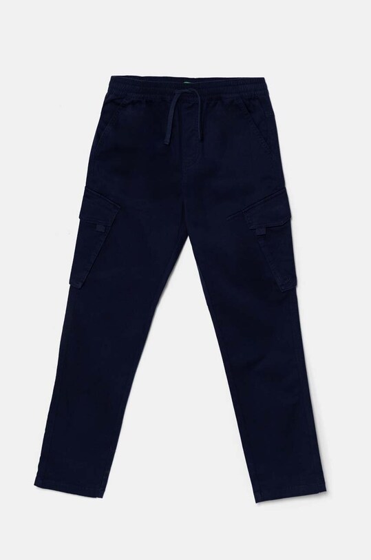 United Colors of Benetton spodnie dziecięce z elastanem granatowy 4HM6YF00M.G.Seasonal