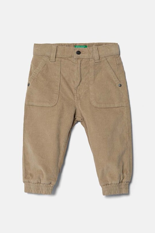 Dětské manšestrové kalhoty United Colors of Benetton látka béžová 4AD5GE021.P.Seasonal