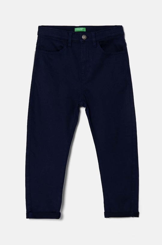 Detské nohavice United Colors of Benetton pletenina tmavomodrá 41HQCE036.G.Seasonal
