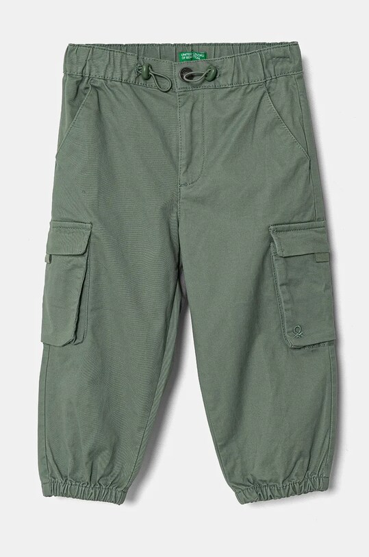 United Colors of Benetton pantaloni copii panza verde 4XZXGF022.P.Seasonal