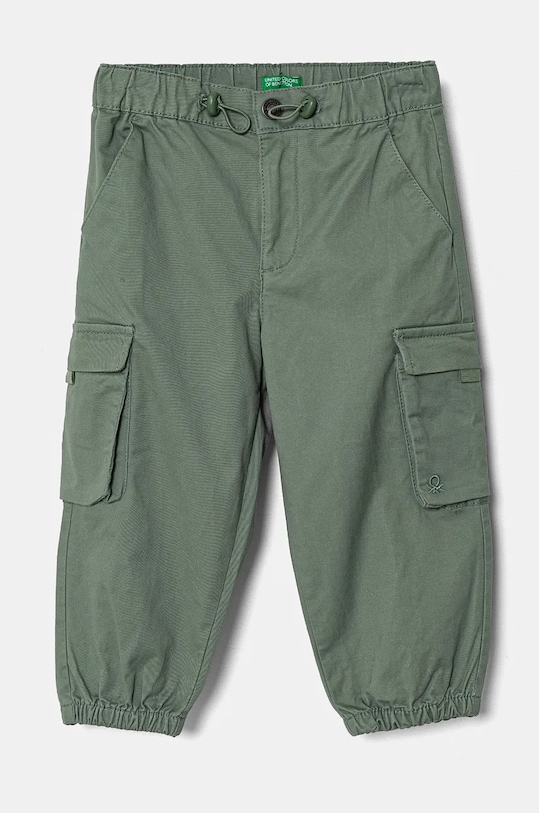 Дитячі штани United Colors of Benetton з еластаном зелений 4XZXGF022.P.Seasonal