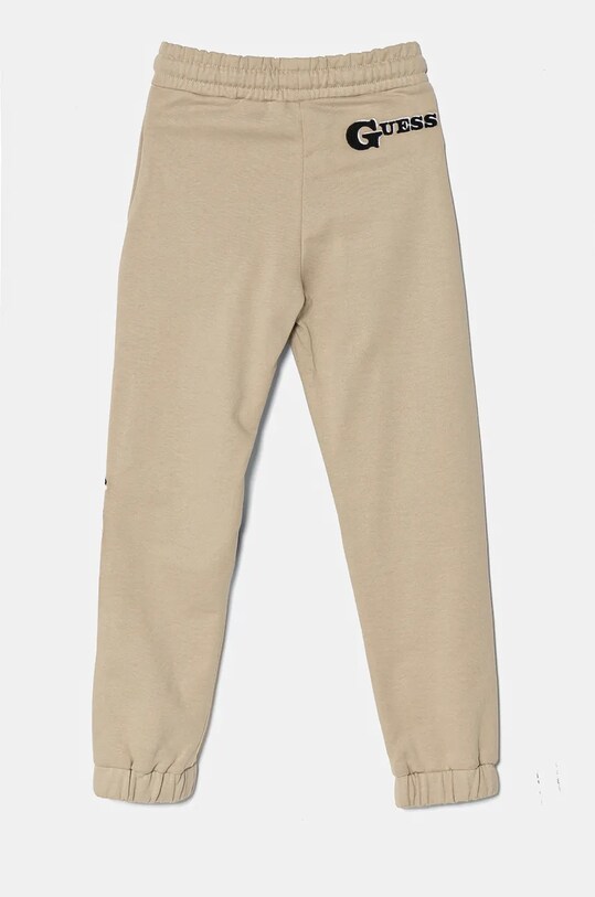 Guess spodnie dresowe bawełniane N4BQ11.KAD73.9BYH beżowy AW24