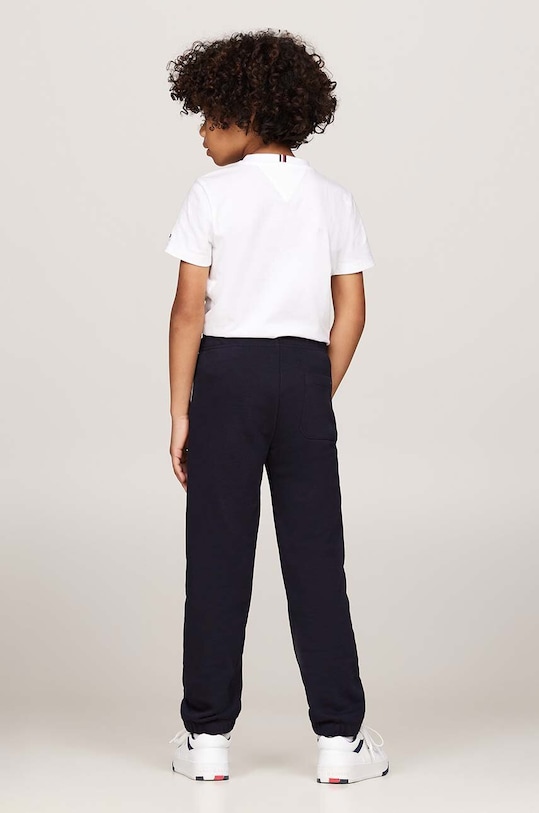 Dětské tepláky Tommy Hilfiger TH LOGO PUFF PRINT KB0KB09244.9BYH.128.176 námořnická modř