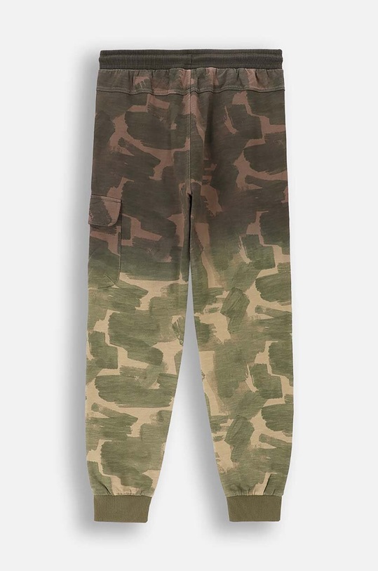 Coccodrillo spodnie dresowe bawełniane dziecięce ZC4120102VBA zielony AW24