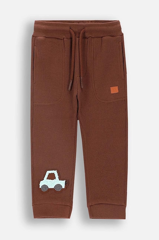 Детски спортен панталон Coccodrillo еластичен кафяв ZC4120103MBN