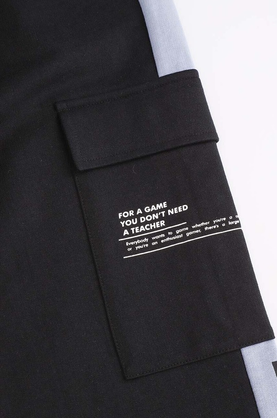 Coccodrillo pantaloni de trening din bumbac pentru copii negru ZC4120102WBJ