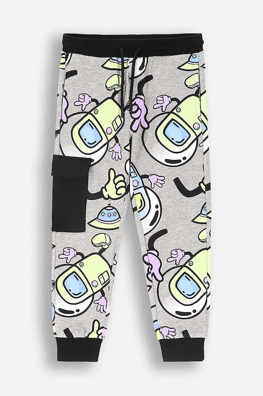 Coccodrillo spodnie dresowe dziecięce ZC4120105WBK szary AW24