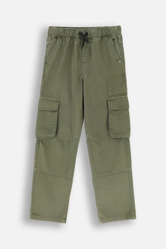 Coccodrillo pantaloni de bumbac pentru copii bumbac verde ZC4119102GBJ