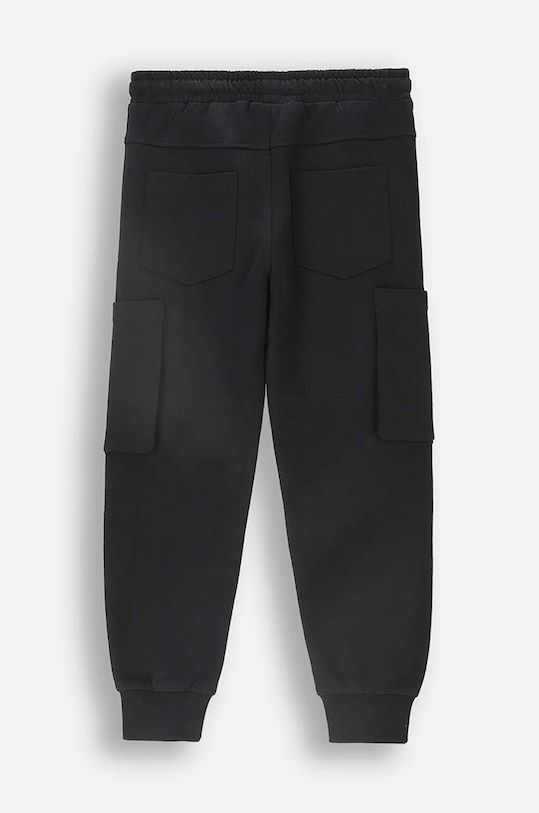 Coccodrillo spodnie dresowe bawełniane dziecięce ZC4120102GBK czarny AW24