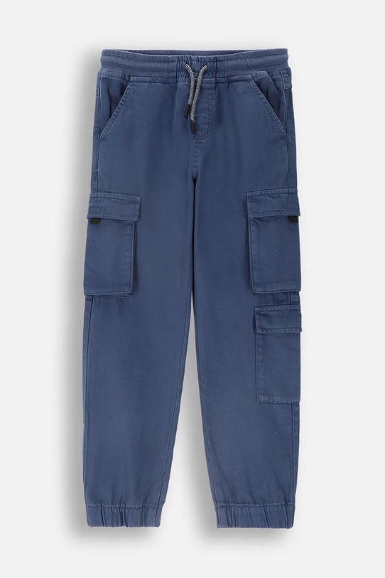 Dětské bavlněné kalhoty Coccodrillo ZC4119101WBJ námořnická modř AW24