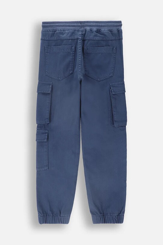 CHLAPEC Dětské bavlněné kalhoty Coccodrillo ZC4119101WBJ námořnická modř