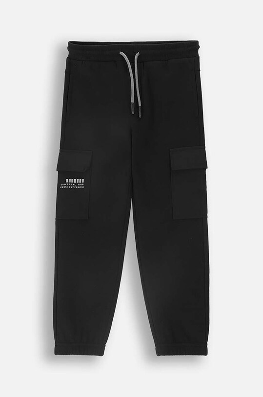 Dječji donji dio trenirke Coccodrillo ZC4120201WBK crna AW24