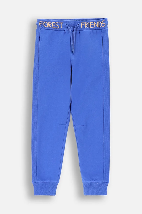 Coccodrillo pantaloni de trening pentru copii tricotaj albastru ZC4120203FBK