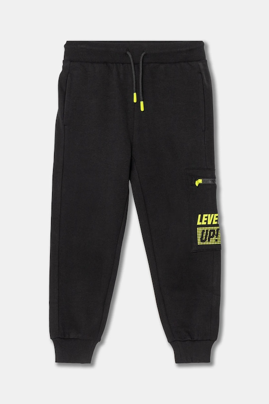 Детские спортивные штаны United Colors of Benetton трикотаж чёрный 3WFMCF05R.G.Seasonal