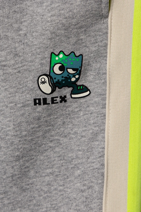 Băieți United Colors of Benetton pantaloni de trening pentru copii 3J73GF04G.P.Seasonal gri