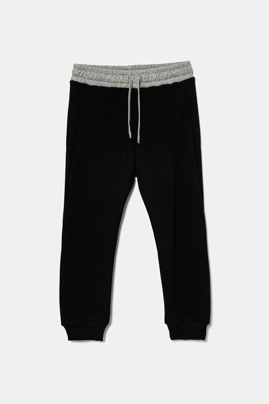 United Colors of Benetton pantaloni de trening pentru copii tricotaj negru 3PANCF05Q.G.Seasonal