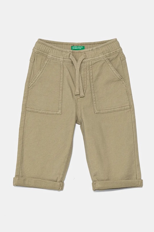 United Colors of Benetton spodnie dziecięce z elastanem beżowy 47K0GF026.P.Seasonal