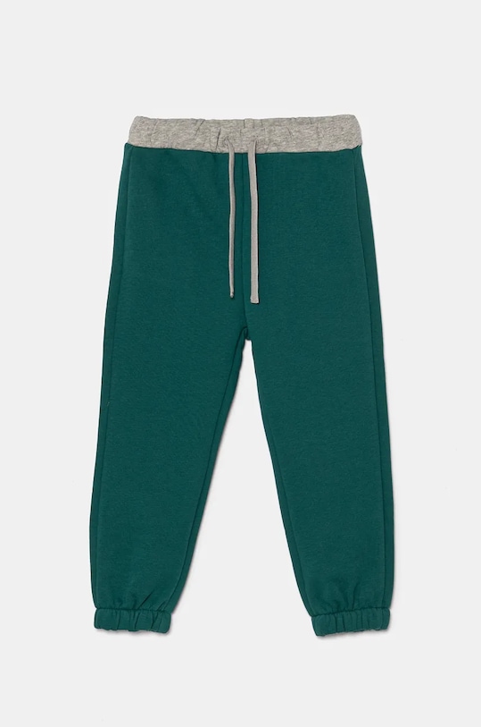United Colors of Benetton pantaloni de trening pentru copii tricotaj verde 3PANGF04H.P.Seasonal