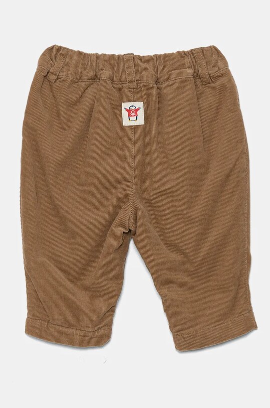 Dětské bavlněné kalhotky United Colors of Benetton 4O5GAF01B.B.W.Seasonal hnědá AW24