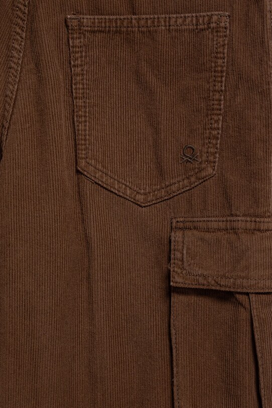 Хлопчик Дитячі бавовняні штани United Colors of Benetton 480WCF03W.G.Seasonal коричневий
