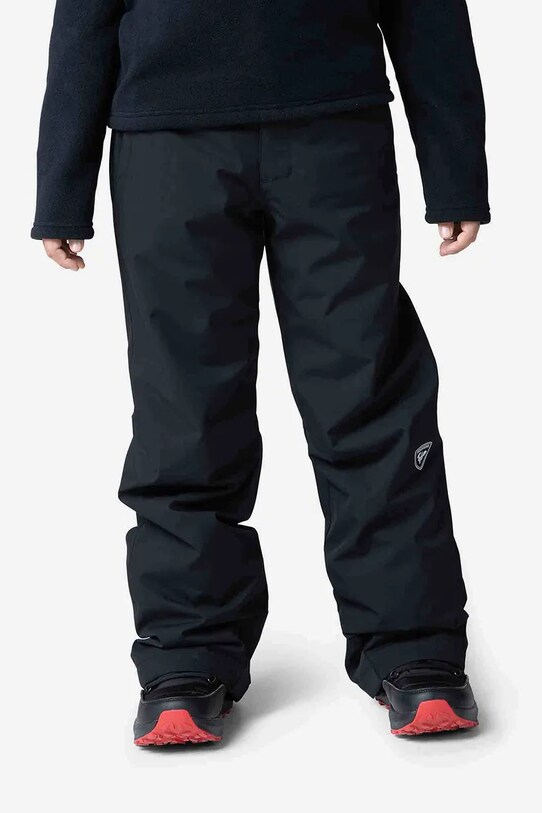 Dječje skijaške hlače Rossignol tkanina crna RLMYP06