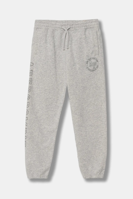 Detské tepláky Abercrombie & Fitch pletenina sivá KI234.4085