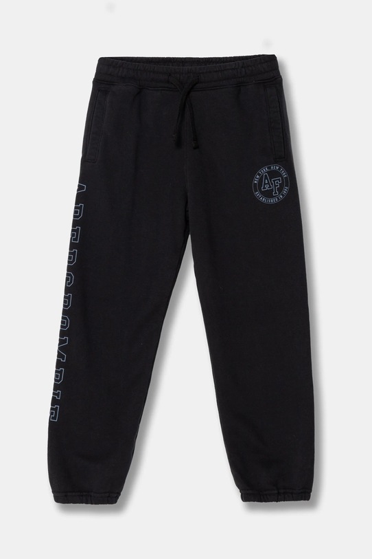 Dječji donji dio trenirke Abercrombie & Fitch pletivo mornarsko plava KI234.4085