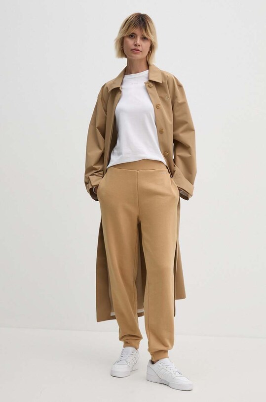 Calvin Klein pantaloni de trening K20K207214 bej AW24