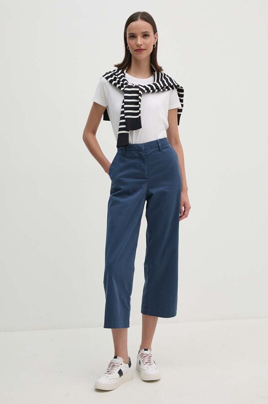 Tommy Hilfiger pantaloni WW0WW42373 bleumarin AW24
