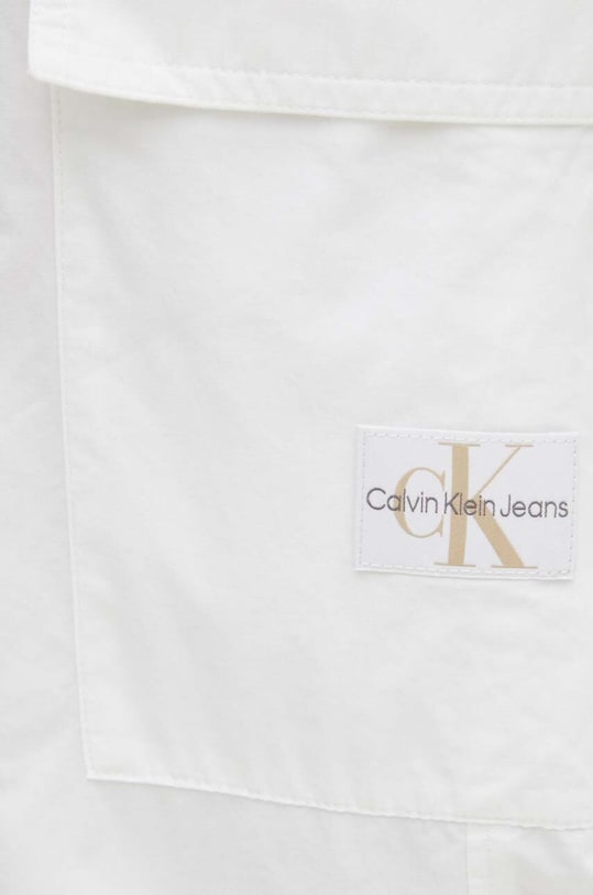 Хлопковые брюки Calvin Klein Jeans белый J20J223586