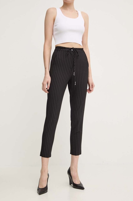 Kalhoty Patrizia Pepe high černá 8P0614.A457